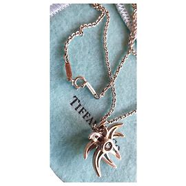 Collana con pendente Tiffany & Co Fireworks in argento e onice Nero Argento