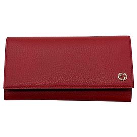 Cartera Gucci Roja de Piel Patentada Roja
