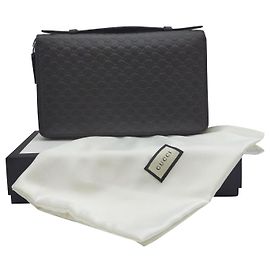 Gucci Guccissima Zip Wallet Brown Leather Brown