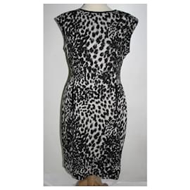 Calvin Klein-Patterned dress-Black,Grey