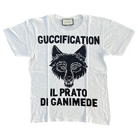 Gucci Camiseta "Il Prato Di Ganimede" Blanco