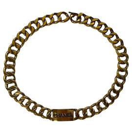 Chanel-Cinturón Chanel vintage con cadena-Gold hardware