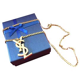 Yves Saint Laurent PENDENTIF  YSL ENTRELACES Bijouterie dorée
