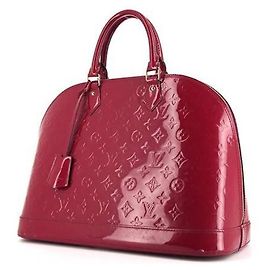 Louis Vuitton Bolso Alma de Charol Rojo Roja