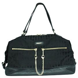 Dkny Bolsa de lona preta Preto