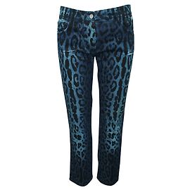 Dolce & Gabbana Jeans com estampa de leopardo Multicor