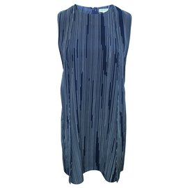 Kenzo-Blaues Kleid mit Seitenwänden-Blau,Marineblau