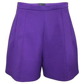 Emporio Armani Purple High Waisted Pants Purple