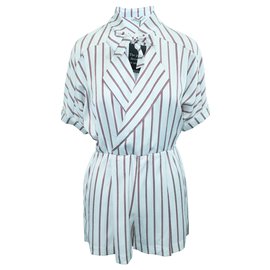 Maje Imaly Stripe Romper White