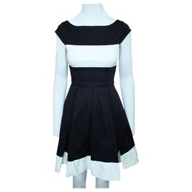 Kate Spade-Black and white dress-Black