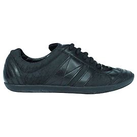 Dior Cannage Pattern Leather Trim Embellishment Sneakers Schwarz