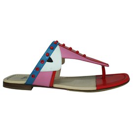 Fendi-Studded Monster Face Sandal-Multiple colors