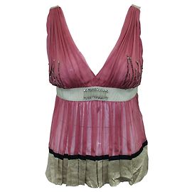 Alberta Ferretti Top rosa svasato Rosa