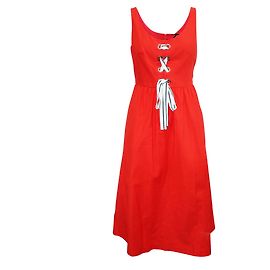 Karen Millen Red dRess with Eyelets Red