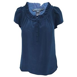 Marc Jacobs Blusa de seda azul marino Azul Azul marino
