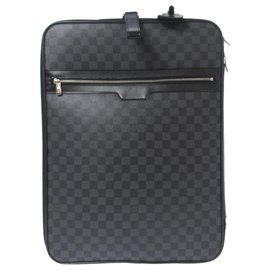 Louis Vuitton-Louis Vuitton Gray Damier Graphite Pegase 55-Black,Grey