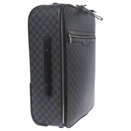 Louis Vuitton-Louis Vuitton Gray Damier Graphite Pegase 55-Black,Grey