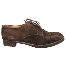 Hermès-derbies Hermès p 38-Marron foncé