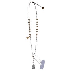 Colar longo de metal Max Mara Studio Bronze