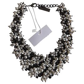 Weekend Max Mara Collar de perlas artificiales MAX MARA WEEKEND Negro Blanco