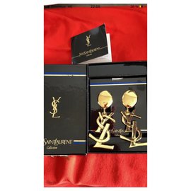 Yves Saint Laurent-Yves Saint Laurent earrings-Gold hardware