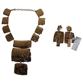 Set MAX MARA in metallo martellato D'oro