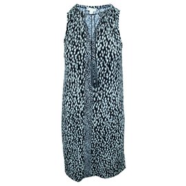 Michael Kors-Black and White Print Dress-Black