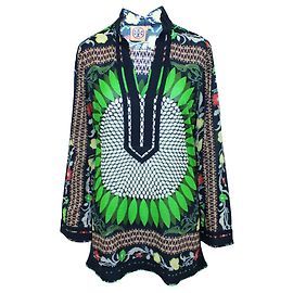 Tory Burch Tunica in cotone con stampa multicolore Multicolore