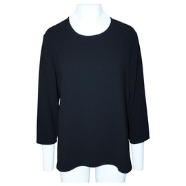 Calvin Klein-Black Elegant Blouse-Black