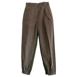 Fendi-Fendi AW19 Sample Wool Jodhpurs-Brown