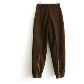 Fendi-Fendi AW19 Sample Wool Jodhpurs-Brown