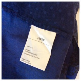 Acne-Combinaison en coton-Bleu