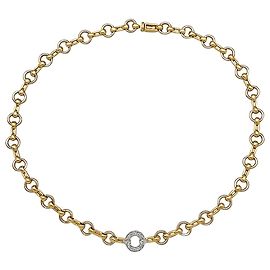 Collier Cartier deux ors, diamants. Autre