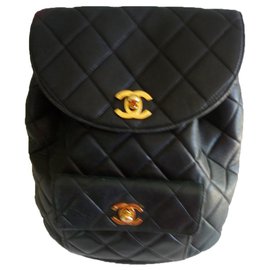 Chanel-sac à dos-Noir