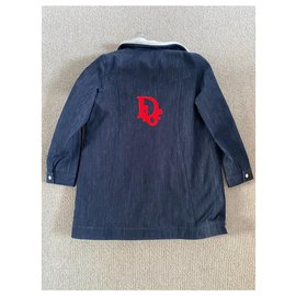 Christian Dior-Casacos de menina casacos-Azul escuro