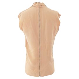 Céline-Beige Cotton Blouse-Flesh