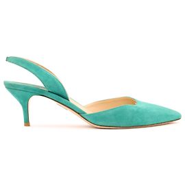 Paul Andrew Rhea 55 Bombas Teal Slingback Verde