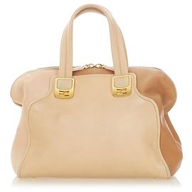 Fendi Brown Colorblock Chameleon Leather Handbag Brown Beige