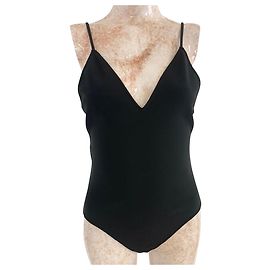 Thierry Mugler Bodysuit preto sem mangas Preto