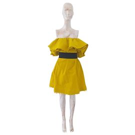 Lanvin For H&M Gelbes Rüschenkleid Andere Gelb