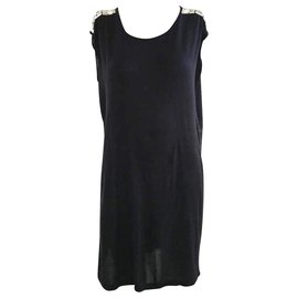 Givenchy-Black Embellished Dress-Black