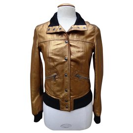 Dolce & Gabbana-Jackets-Black,Golden