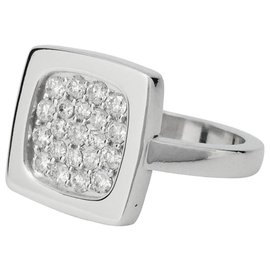 Dinh Van ring, "Impression", white gold and diamond. Other