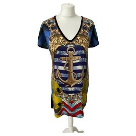 Philipp Plein Robe en soie à imprimé emblématique "Cherry" Multicolore
