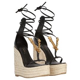 VERSACE. NEW SANDALS Black