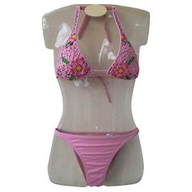 Autre Marque LUXUS BIKINI 2 Räume Pink