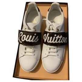 Louis Vuitton-Zapatillas Louis Vuitton Frontrow-Blanco