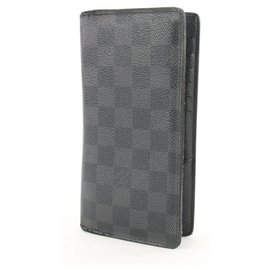 Louis Vuitton-Damier Graphite Brazza Long Wallet-Other