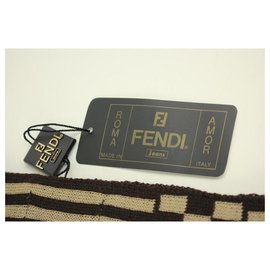Fendi-FF Monogram FF Zucca Scarf-Other