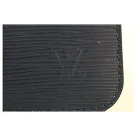 Louis Vuitton-Bolsa em bolsa de pulso Epi Couro Neverfull Pochette Azul Marinho-Outro